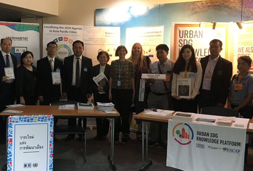 CityNet exhibits at the APFSD held by UNESCAP